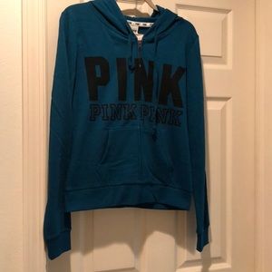 PINK zip up sweatshirt